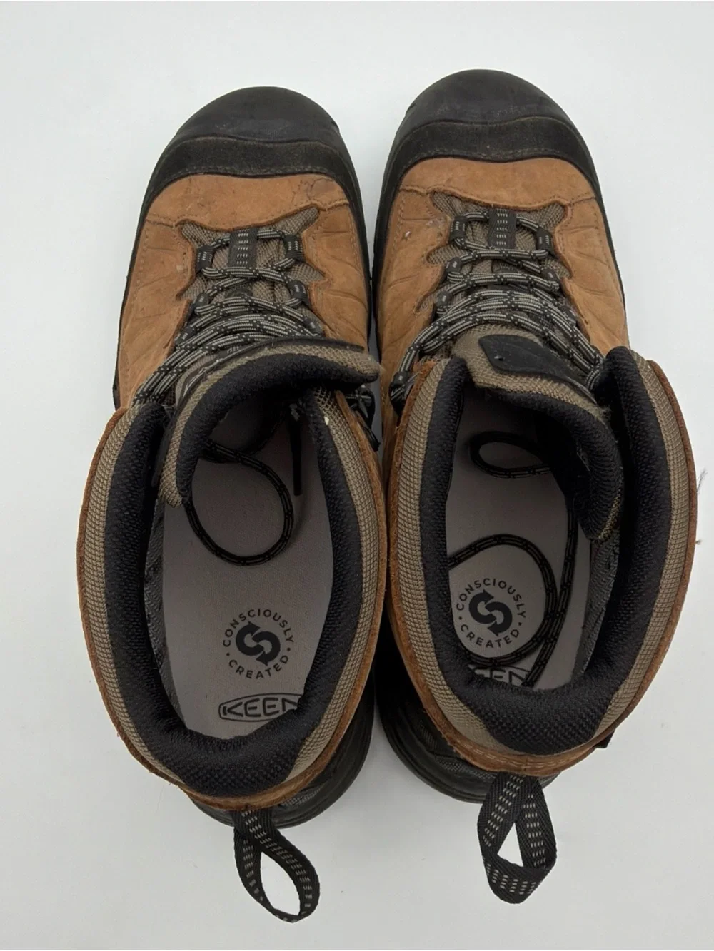 KEEN Targhee IV Mid Mens Leather Hiking Boots Shoes Size 14 Brown Waterproof